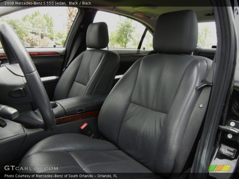 Black / Black 2008 Mercedes-Benz S 550 Sedan
