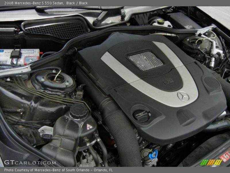 Black / Black 2008 Mercedes-Benz S 550 Sedan