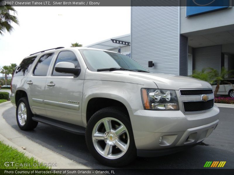 Silver Birch Metallic / Ebony 2007 Chevrolet Tahoe LTZ