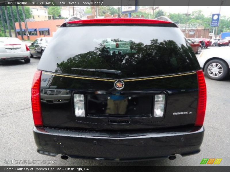 Black Raven / Ebony/Ebony 2009 Cadillac SRX 4 V6 AWD
