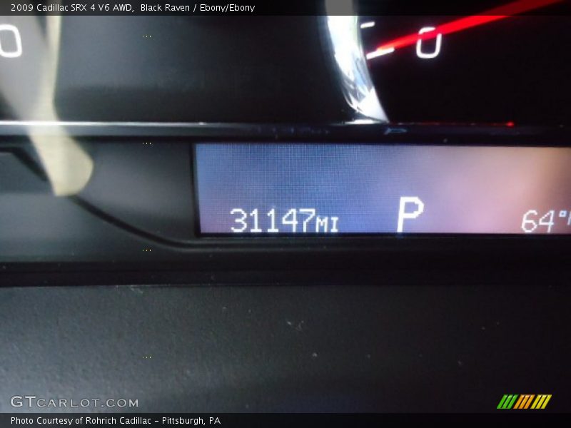 Black Raven / Ebony/Ebony 2009 Cadillac SRX 4 V6 AWD