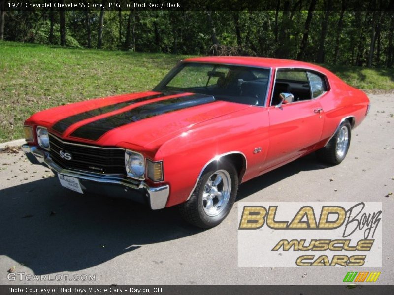 PPG Hot Rod Red / Black 1972 Chevrolet Chevelle SS Clone