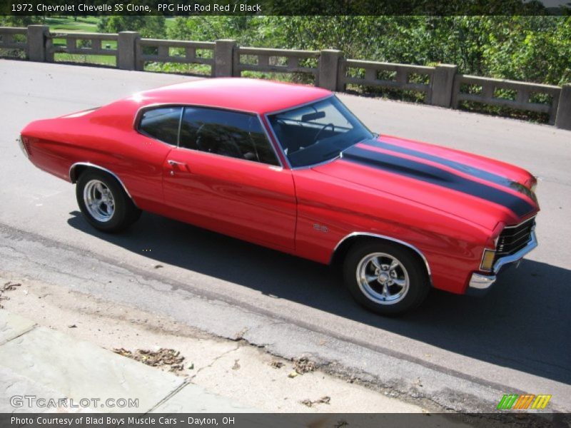 PPG Hot Rod Red / Black 1972 Chevrolet Chevelle SS Clone