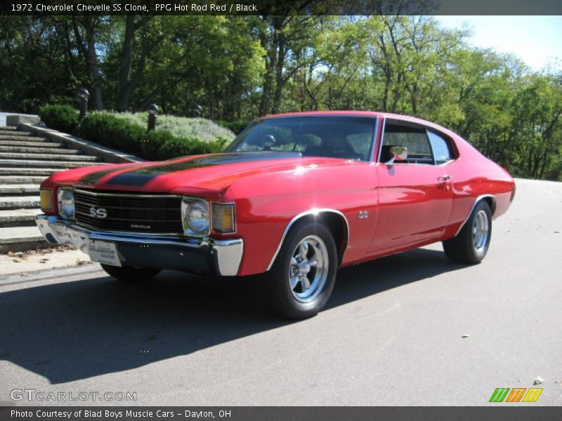 PPG Hot Rod Red / Black 1972 Chevrolet Chevelle SS Clone