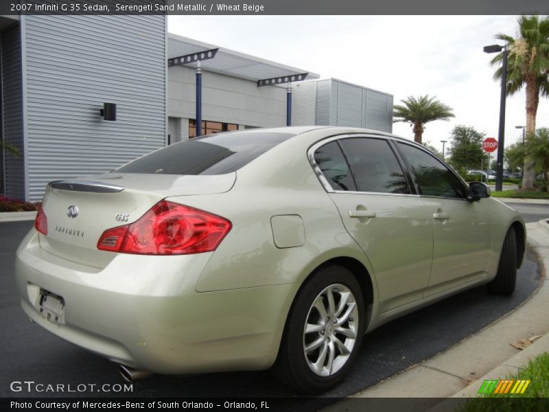 Serengeti Sand Metallic / Wheat Beige 2007 Infiniti G 35 Sedan