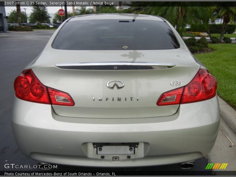 Serengeti Sand Metallic / Wheat Beige 2007 Infiniti G 35 Sedan