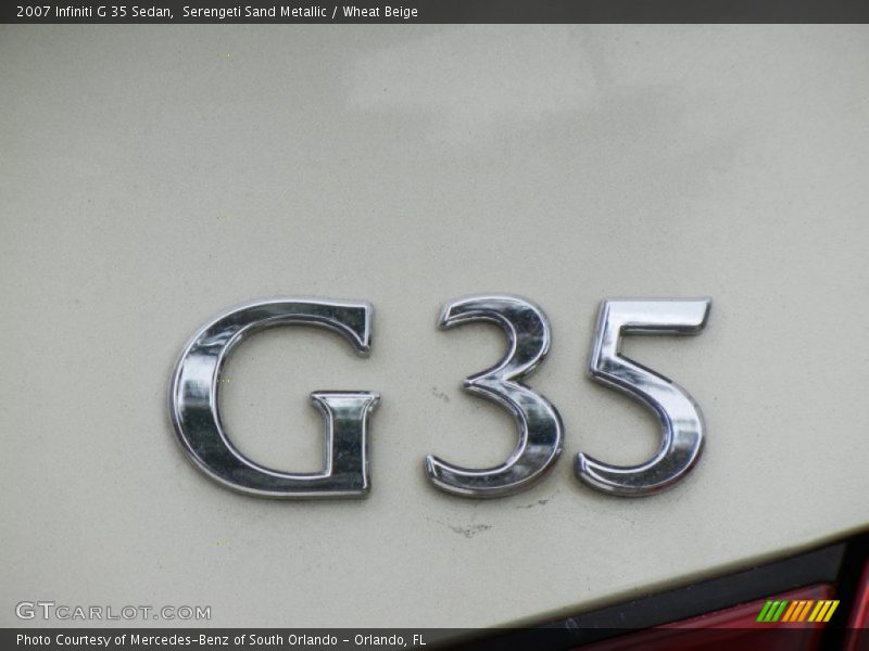 Serengeti Sand Metallic / Wheat Beige 2007 Infiniti G 35 Sedan