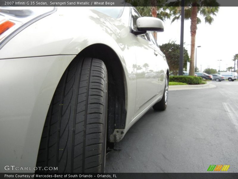 Serengeti Sand Metallic / Wheat Beige 2007 Infiniti G 35 Sedan