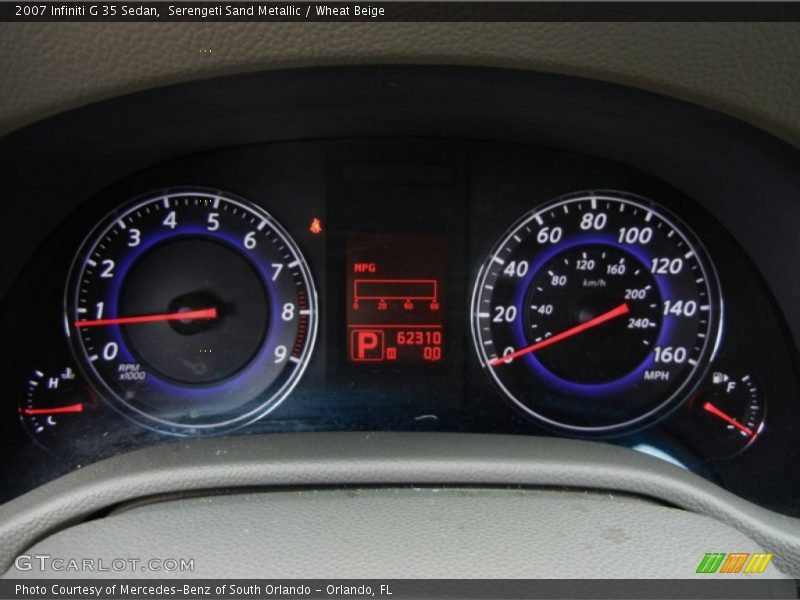 Serengeti Sand Metallic / Wheat Beige 2007 Infiniti G 35 Sedan