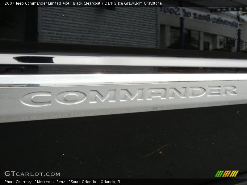 Black Clearcoat / Dark Slate Gray/Light Graystone 2007 Jeep Commander Limited 4x4