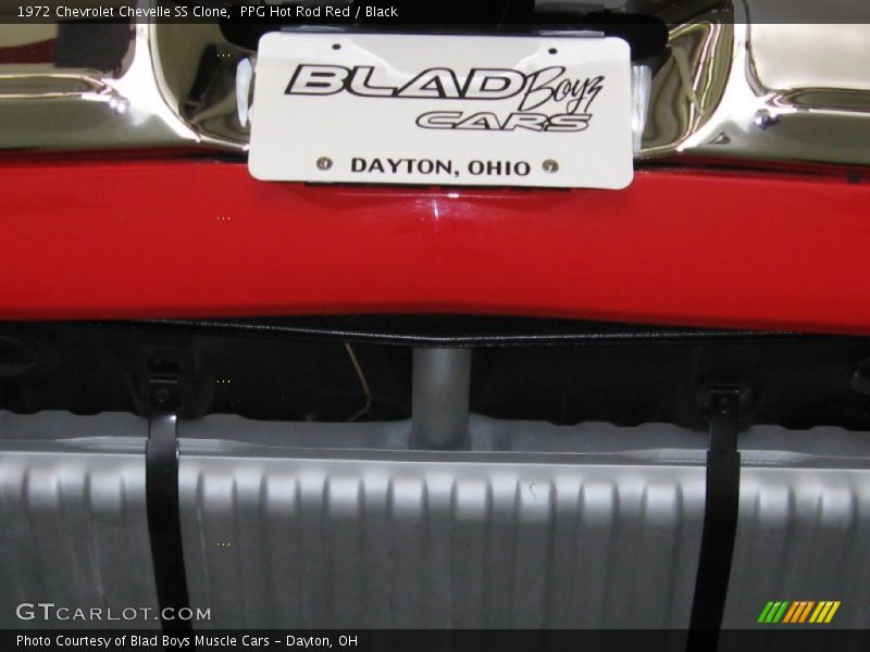 PPG Hot Rod Red / Black 1972 Chevrolet Chevelle SS Clone