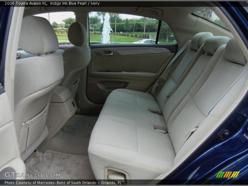Rear Seat of 2006 Avalon XL