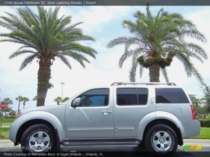 Silver Lightning Metallic / Desert 2006 Nissan Pathfinder SE