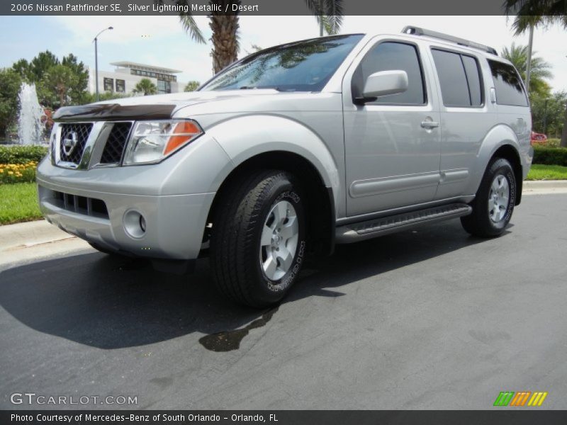 Silver Lightning Metallic / Desert 2006 Nissan Pathfinder SE