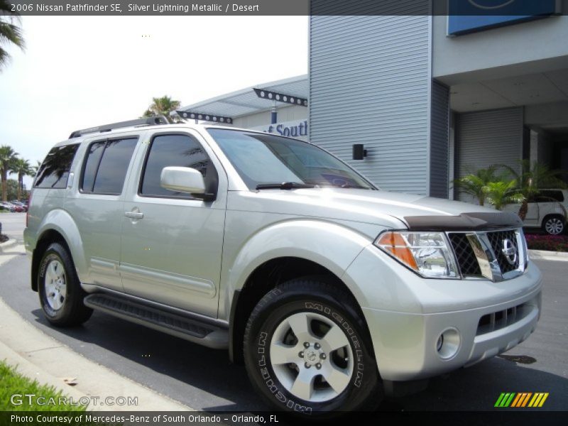 Silver Lightning Metallic / Desert 2006 Nissan Pathfinder SE