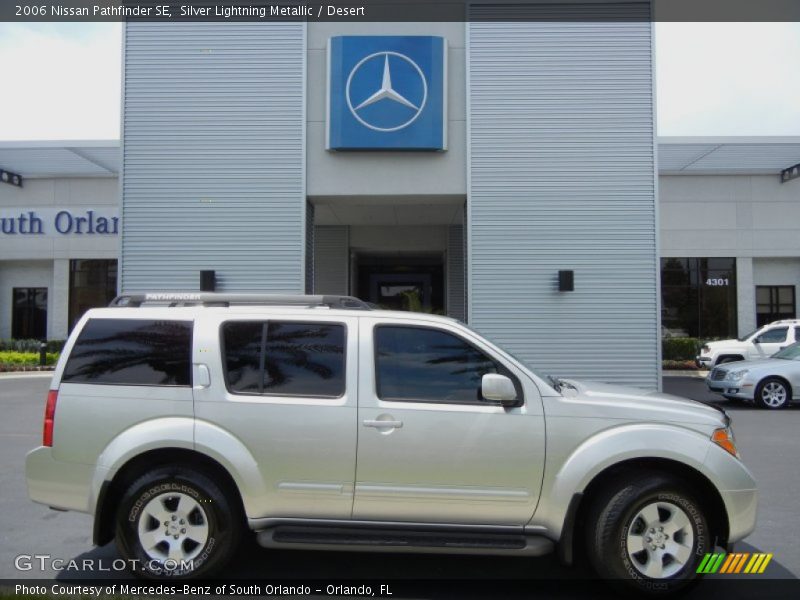 Silver Lightning Metallic / Desert 2006 Nissan Pathfinder SE