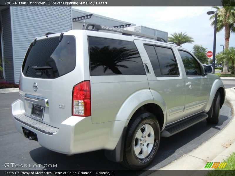 Silver Lightning Metallic / Desert 2006 Nissan Pathfinder SE