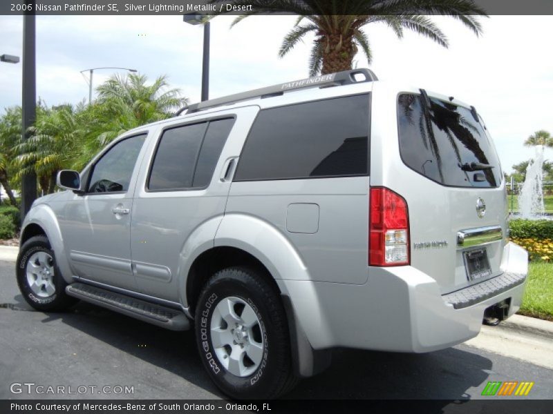 Silver Lightning Metallic / Desert 2006 Nissan Pathfinder SE