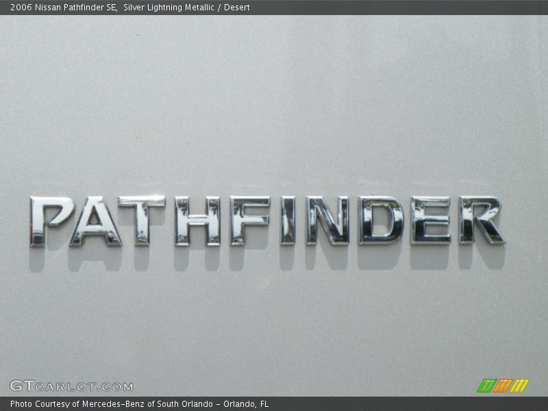 Silver Lightning Metallic / Desert 2006 Nissan Pathfinder SE