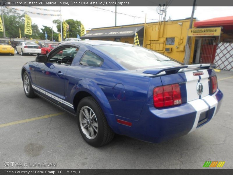 Sonic Blue Metallic / Light Graphite 2005 Ford Mustang V6 Deluxe Coupe