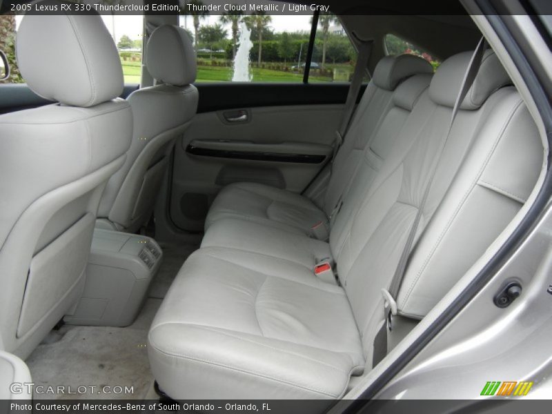 Rear Seat of 2005 RX 330 Thundercloud Edition