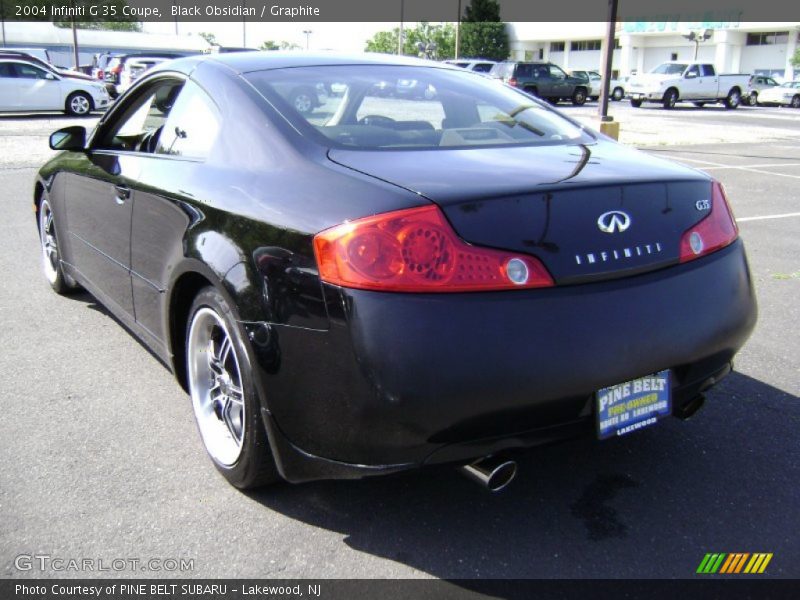 Black Obsidian / Graphite 2004 Infiniti G 35 Coupe