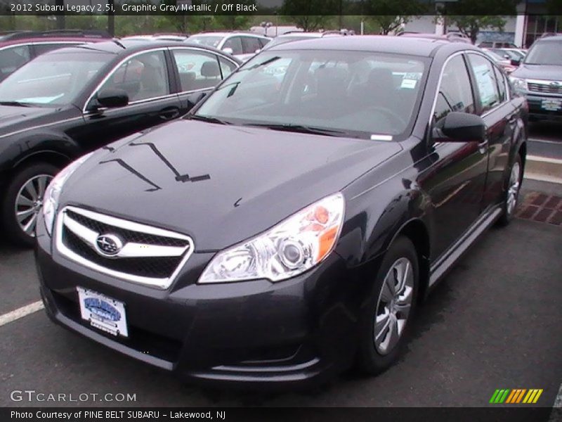 Graphite Gray Metallic / Off Black 2012 Subaru Legacy 2.5i
