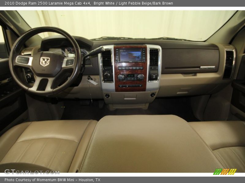 Bright White / Light Pebble Beige/Bark Brown 2010 Dodge Ram 2500 Laramie Mega Cab 4x4