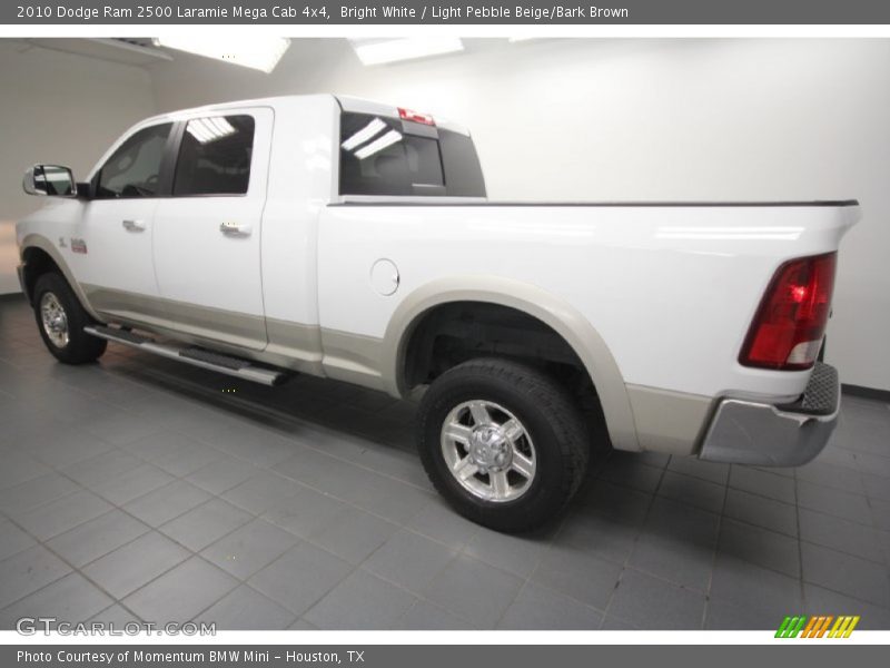 Bright White / Light Pebble Beige/Bark Brown 2010 Dodge Ram 2500 Laramie Mega Cab 4x4