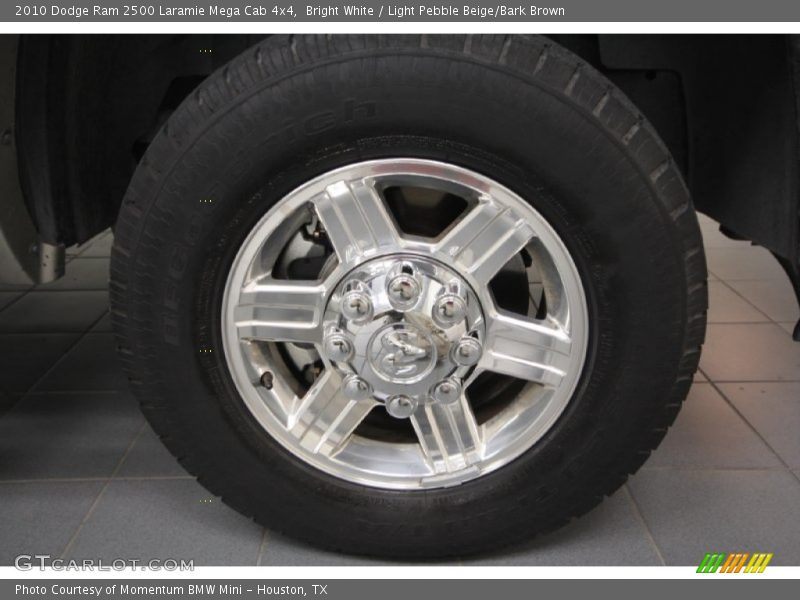 Bright White / Light Pebble Beige/Bark Brown 2010 Dodge Ram 2500 Laramie Mega Cab 4x4