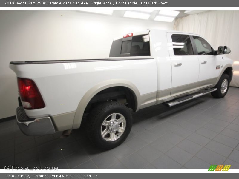 Bright White / Light Pebble Beige/Bark Brown 2010 Dodge Ram 2500 Laramie Mega Cab 4x4