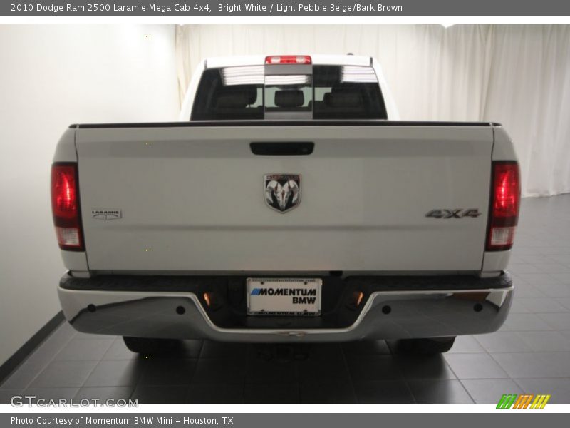 Bright White / Light Pebble Beige/Bark Brown 2010 Dodge Ram 2500 Laramie Mega Cab 4x4