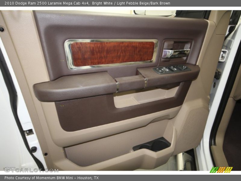 Bright White / Light Pebble Beige/Bark Brown 2010 Dodge Ram 2500 Laramie Mega Cab 4x4