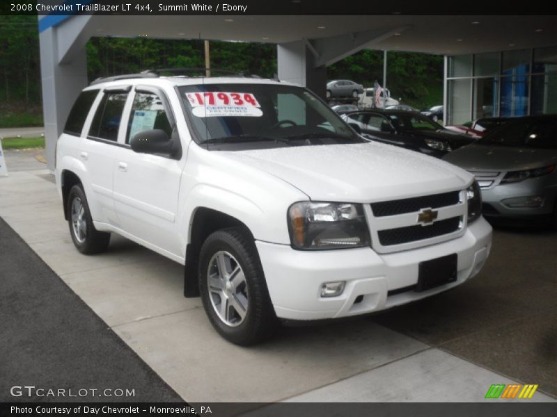 Summit White / Ebony 2008 Chevrolet TrailBlazer LT 4x4