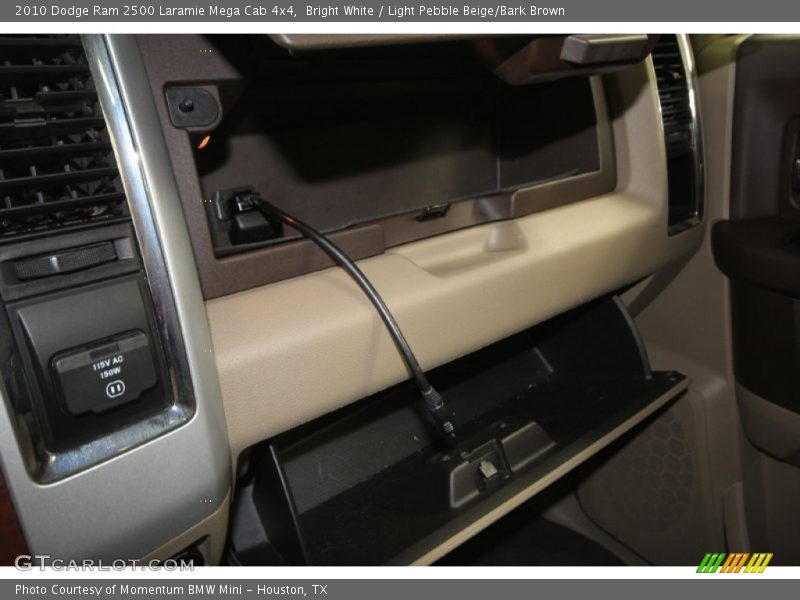 Bright White / Light Pebble Beige/Bark Brown 2010 Dodge Ram 2500 Laramie Mega Cab 4x4