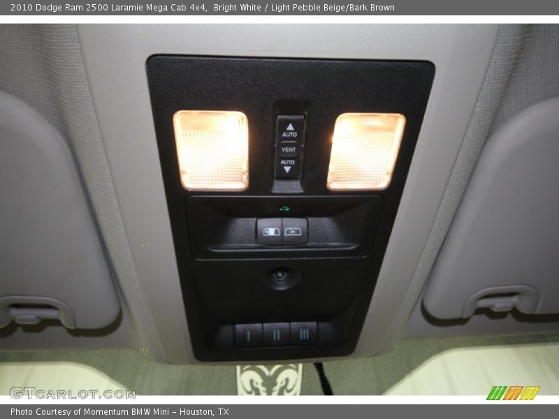 Bright White / Light Pebble Beige/Bark Brown 2010 Dodge Ram 2500 Laramie Mega Cab 4x4