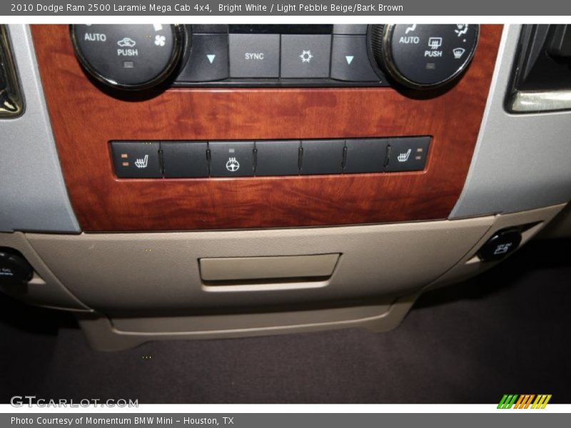 Bright White / Light Pebble Beige/Bark Brown 2010 Dodge Ram 2500 Laramie Mega Cab 4x4