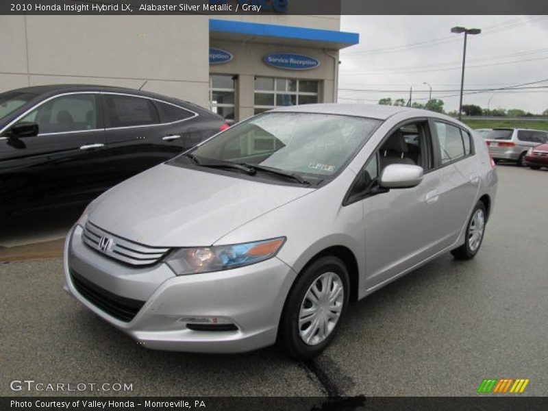 Alabaster Silver Metallic / Gray 2010 Honda Insight Hybrid LX
