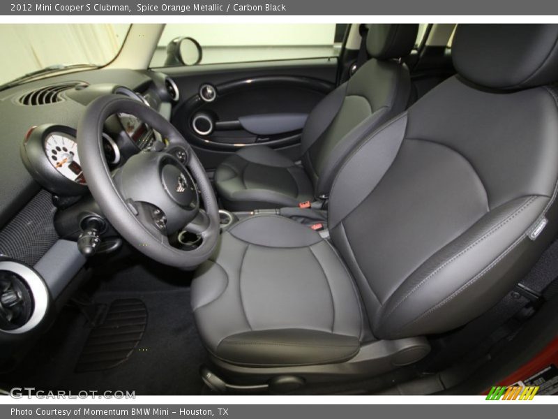 Spice Orange Metallic / Carbon Black 2012 Mini Cooper S Clubman