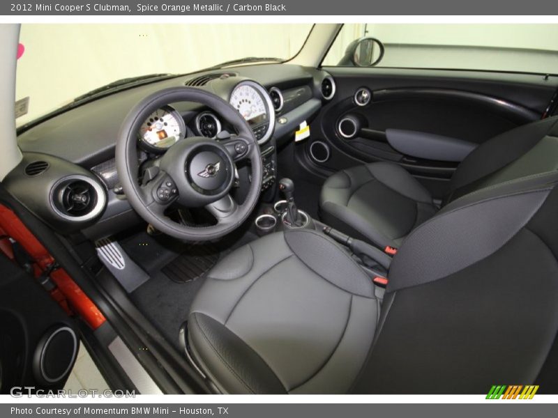 Spice Orange Metallic / Carbon Black 2012 Mini Cooper S Clubman