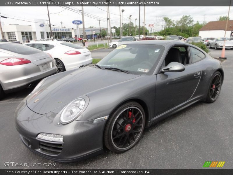 Meteor Grey Metallic / Black Leather w/Alcantara 2012 Porsche 911 Carrera 4 GTS Coupe