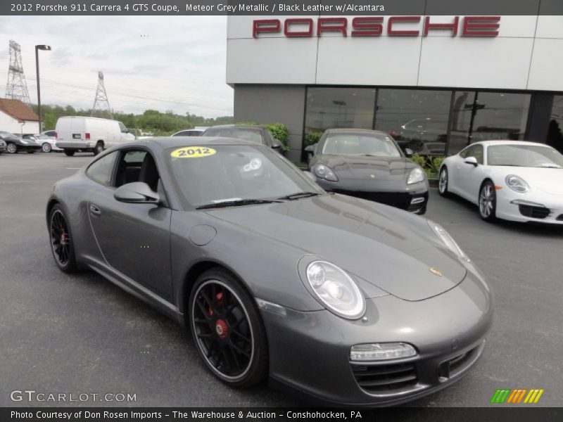 Meteor Grey Metallic / Black Leather w/Alcantara 2012 Porsche 911 Carrera 4 GTS Coupe
