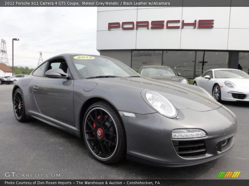 Meteor Grey Metallic / Black Leather w/Alcantara 2012 Porsche 911 Carrera 4 GTS Coupe