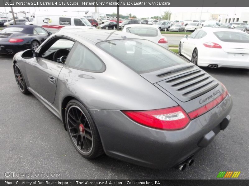 Meteor Grey Metallic / Black Leather w/Alcantara 2012 Porsche 911 Carrera 4 GTS Coupe