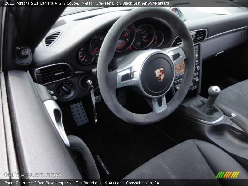 Meteor Grey Metallic / Black Leather w/Alcantara 2012 Porsche 911 Carrera 4 GTS Coupe