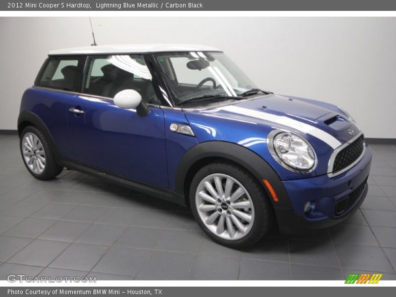 Lightning Blue Metallic / Carbon Black 2012 Mini Cooper S Hardtop