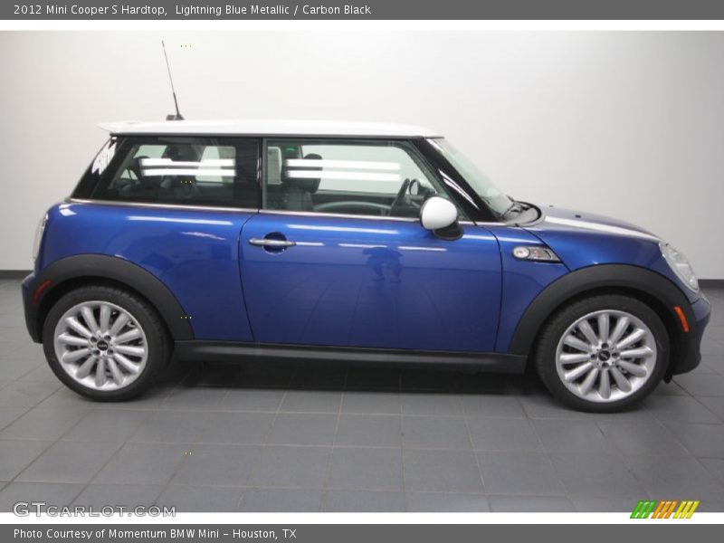 Lightning Blue Metallic / Carbon Black 2012 Mini Cooper S Hardtop