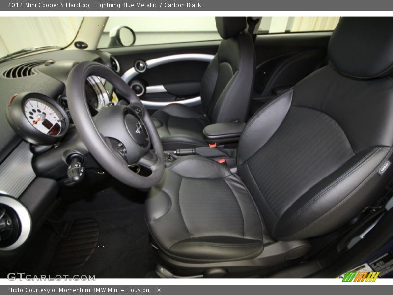 Lightning Blue Metallic / Carbon Black 2012 Mini Cooper S Hardtop