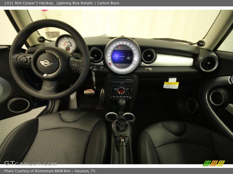 Lightning Blue Metallic / Carbon Black 2012 Mini Cooper S Hardtop