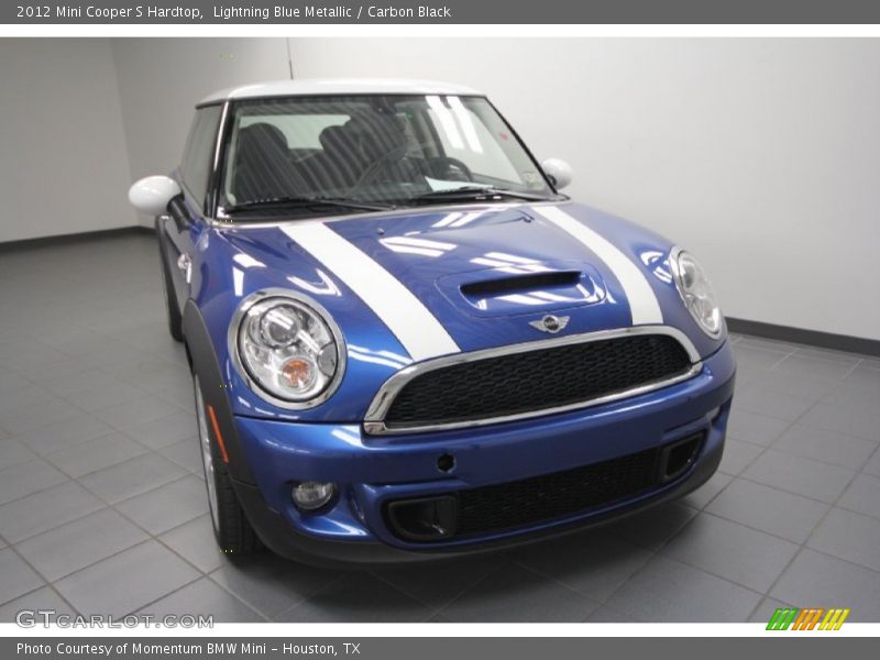 Lightning Blue Metallic / Carbon Black 2012 Mini Cooper S Hardtop